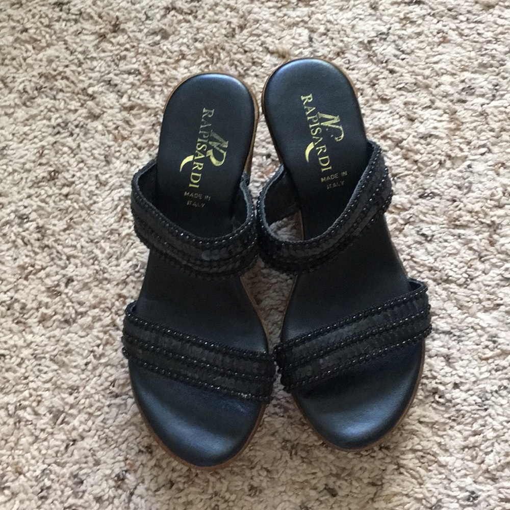 Black platform shoes